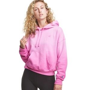 Champion Women's Size Large Ombré Pink Hoodie